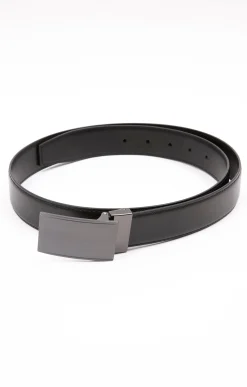 Accessoires<Armand Thiery Ceinture à plaque CURVE - Noir
