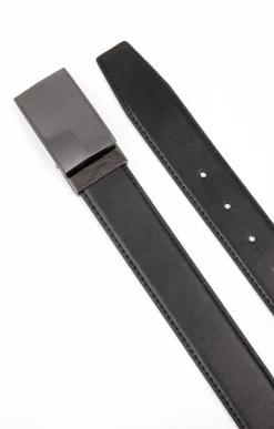 Accessoires<Armand Thiery Ceinture à plaque CURVE - Noir