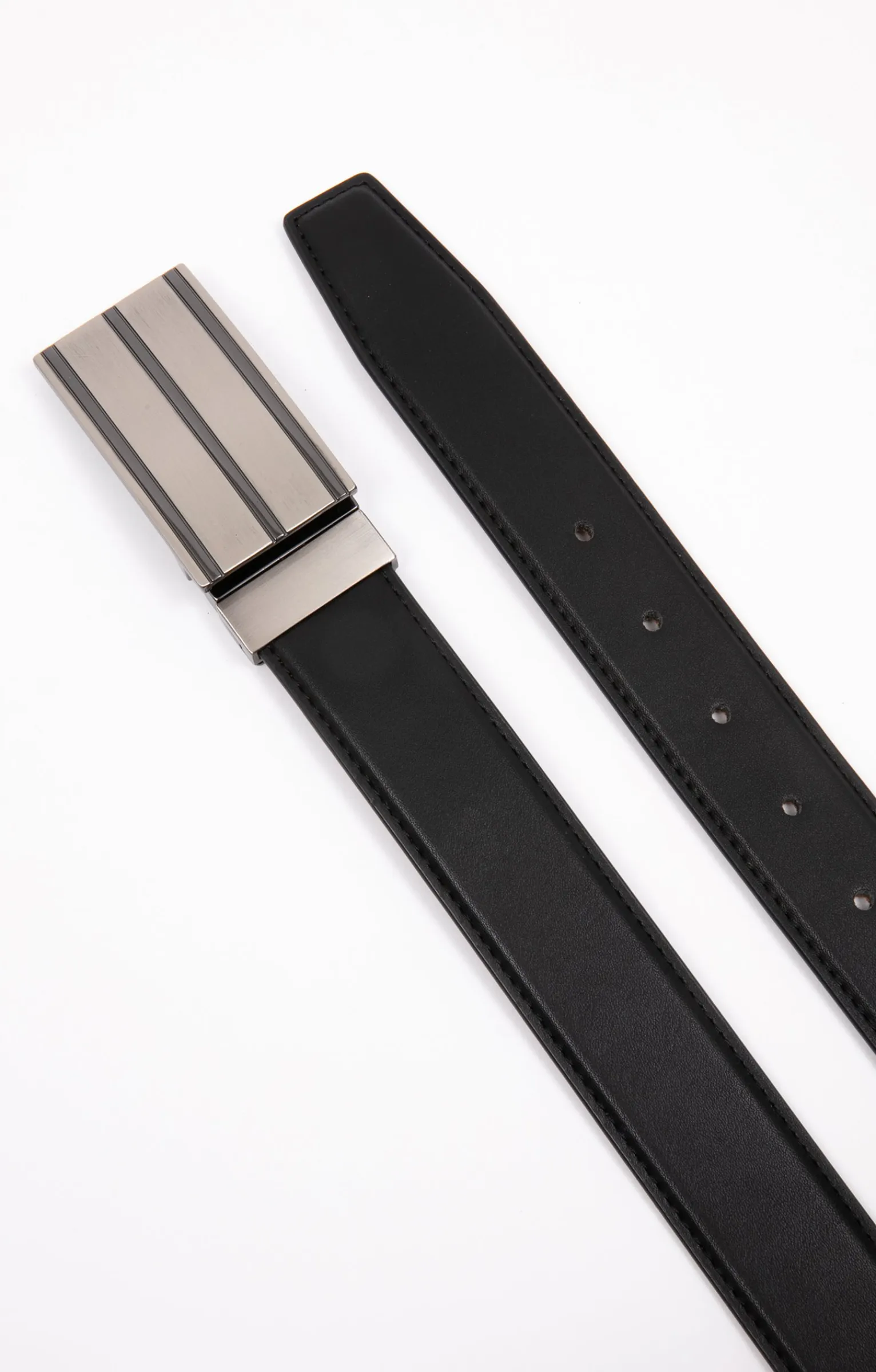 Accessoires<Armand Thiery Ceinture à plaque 35mm réversible - Noir
