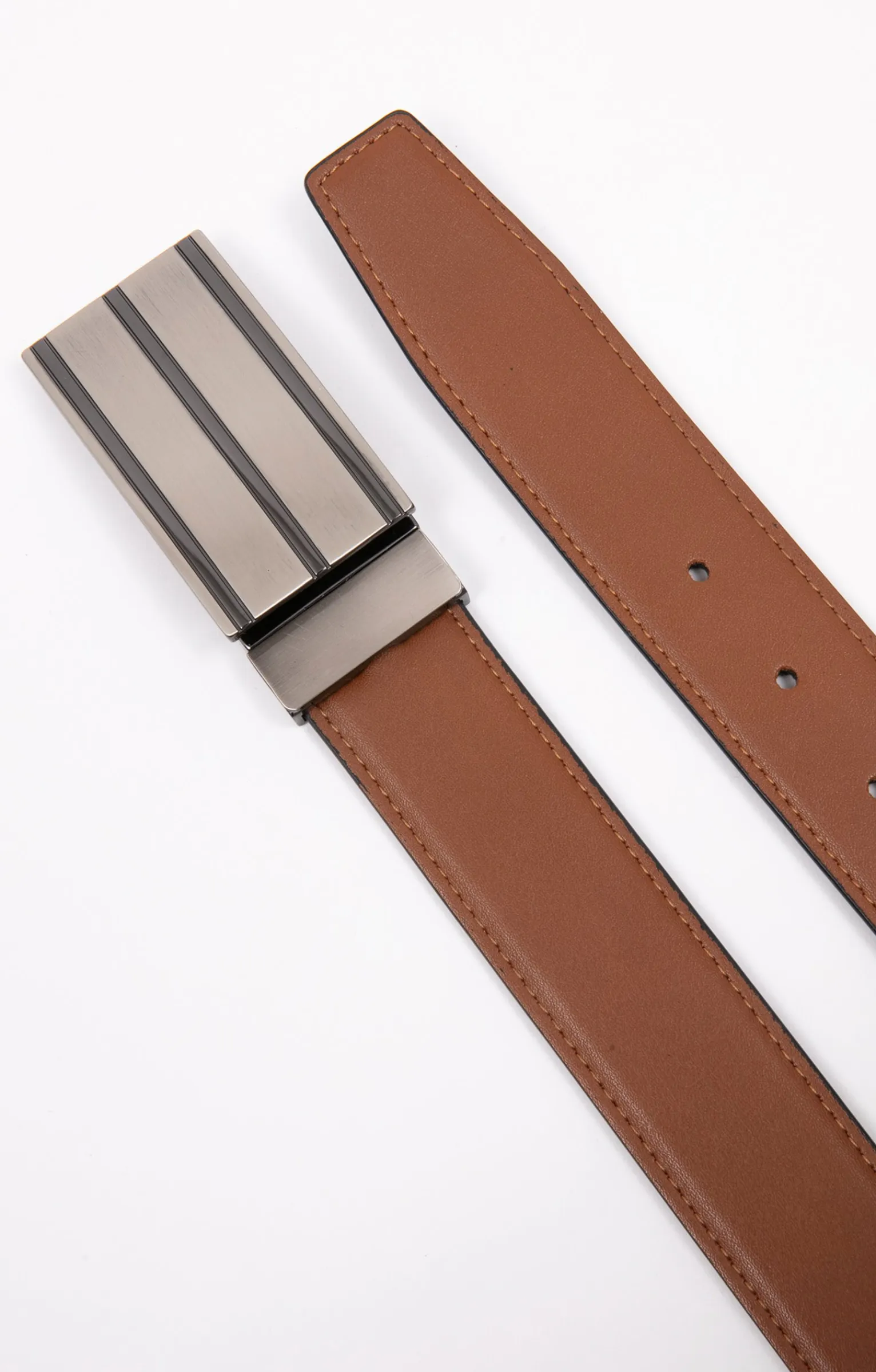 Accessoires<Armand Thiery Ceinture à plaque 35mm réversible - Noir