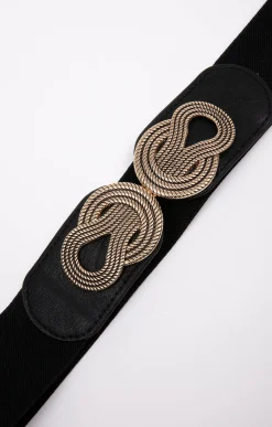 Accessoires<Armand Thiery Ceinture élastiquée fine - Noir