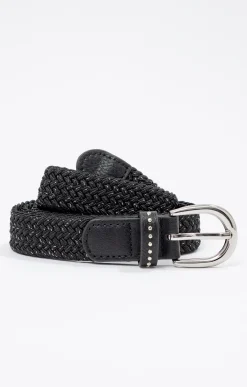 Accessoires<Armand Thiery CEINTURE PANTALON TRESSEE - Noir