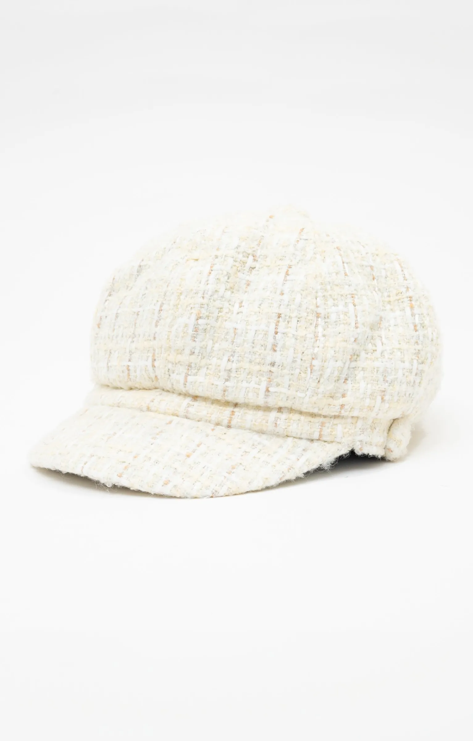 Accessoires<Armand Thiery Chapeau gapette avec fils métalliques - Écru