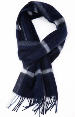 Accessoires<Armand Thiery ÉCHARPE LAINE CARREAUX - Marine