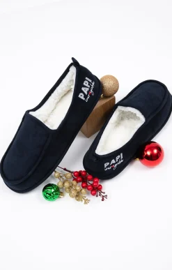 Accessoires<Armand Thiery Chaussons papi - Marine