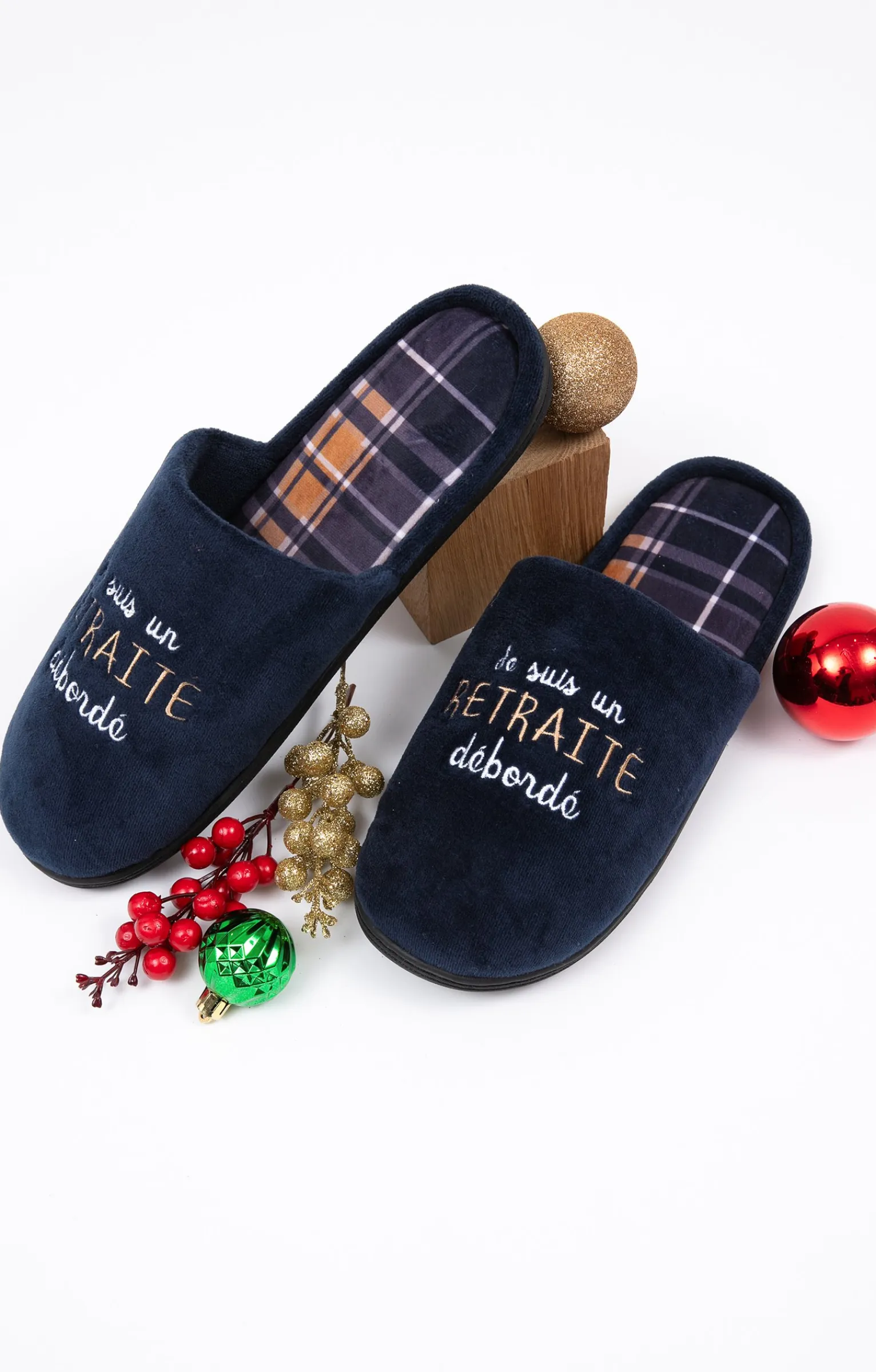 Accessoires<Armand Thiery Chaussons retraite - Marine