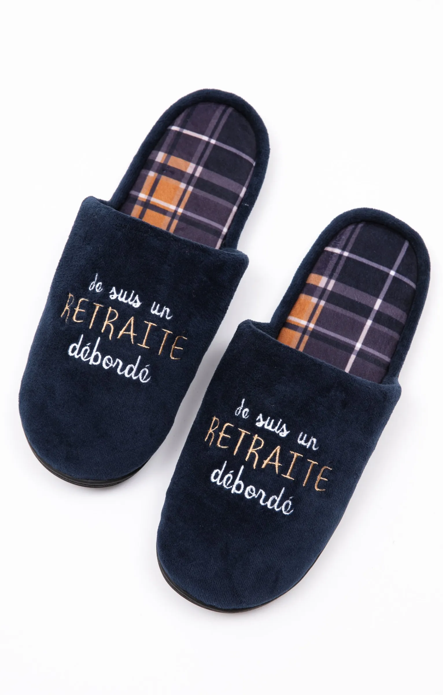 Accessoires<Armand Thiery Chaussons retraite - Marine