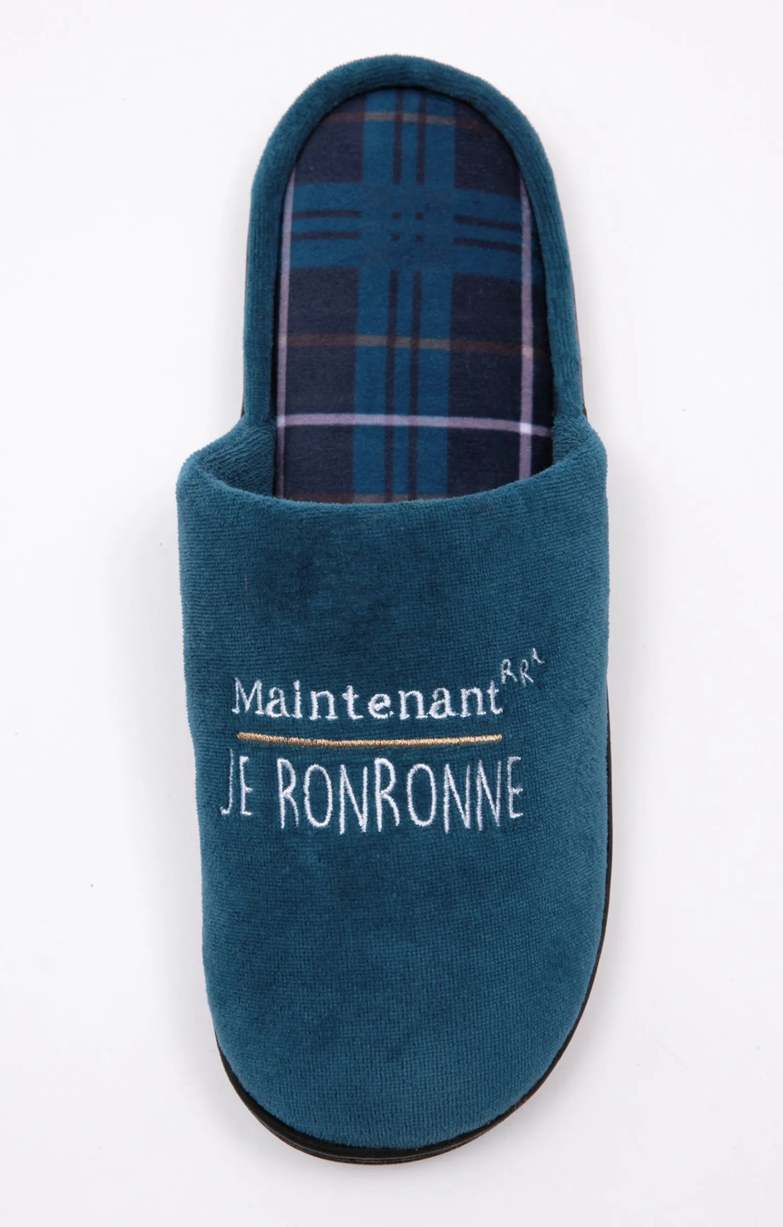 Accessoires<Armand Thiery Chaussons ronron - Pétrole