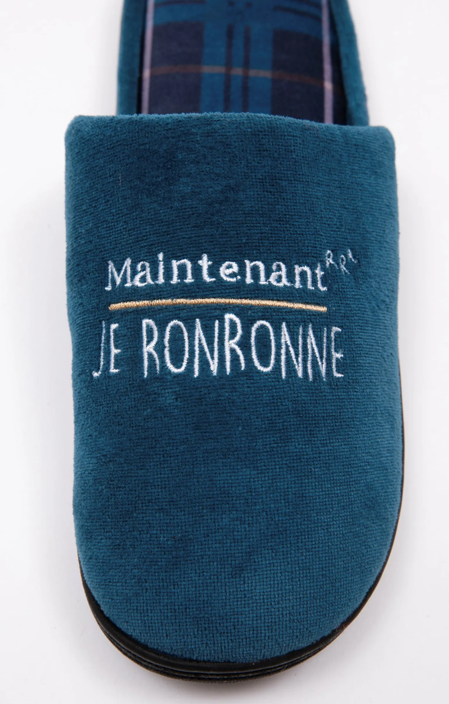 Accessoires<Armand Thiery Chaussons ronron - Pétrole