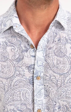 Chemises<Armand Thiery Chemise à manches courtes BADY - Blanc