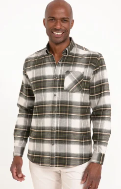 Chemises<Armand Thiery Chemise à manches longes MOUSSE - Kaki