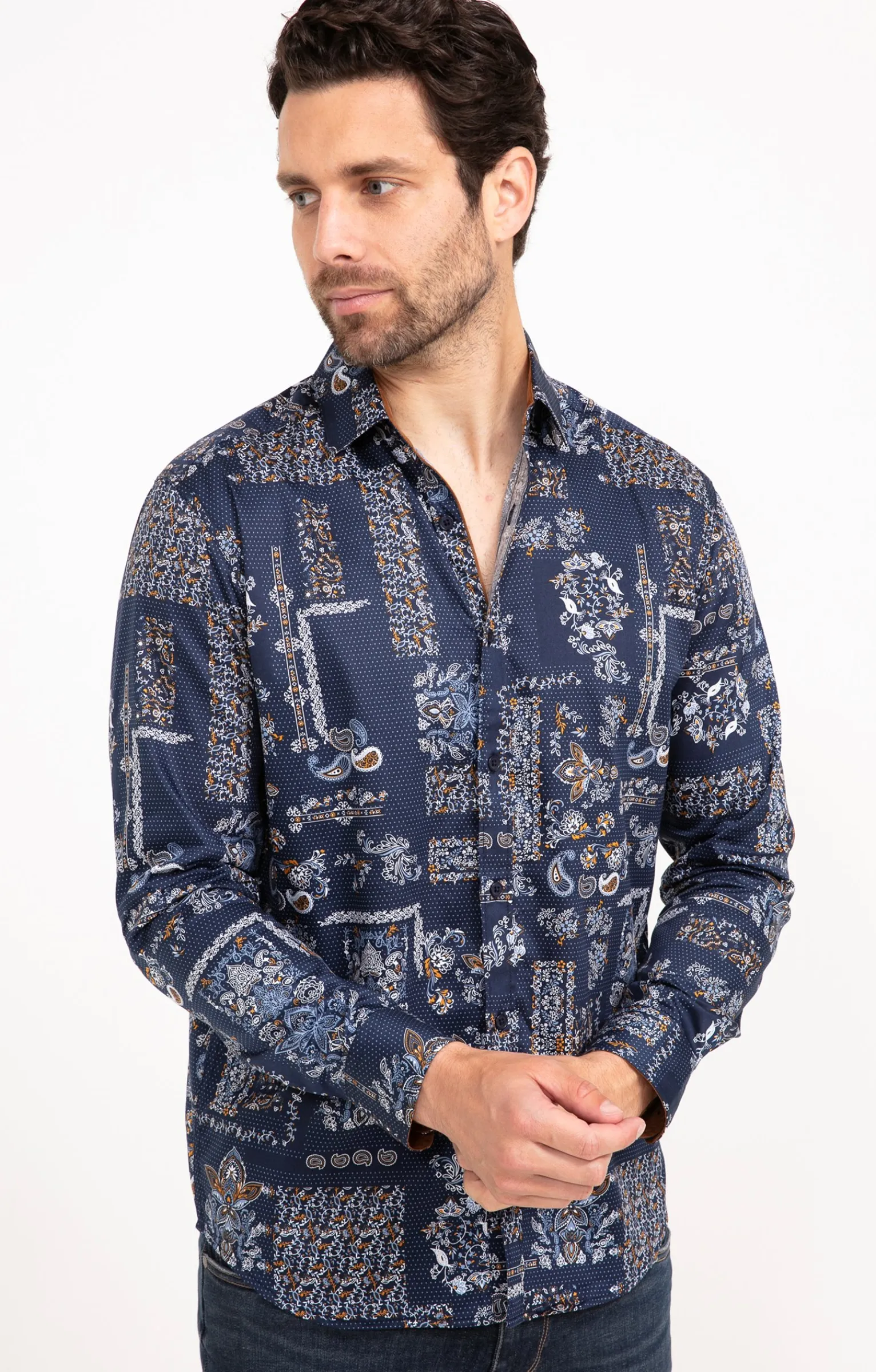 Chemises<Armand Thiery Chemise à manches longues FREAKY - Marine