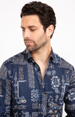 Chemises<Armand Thiery Chemise à manches longues FREAKY - Marine