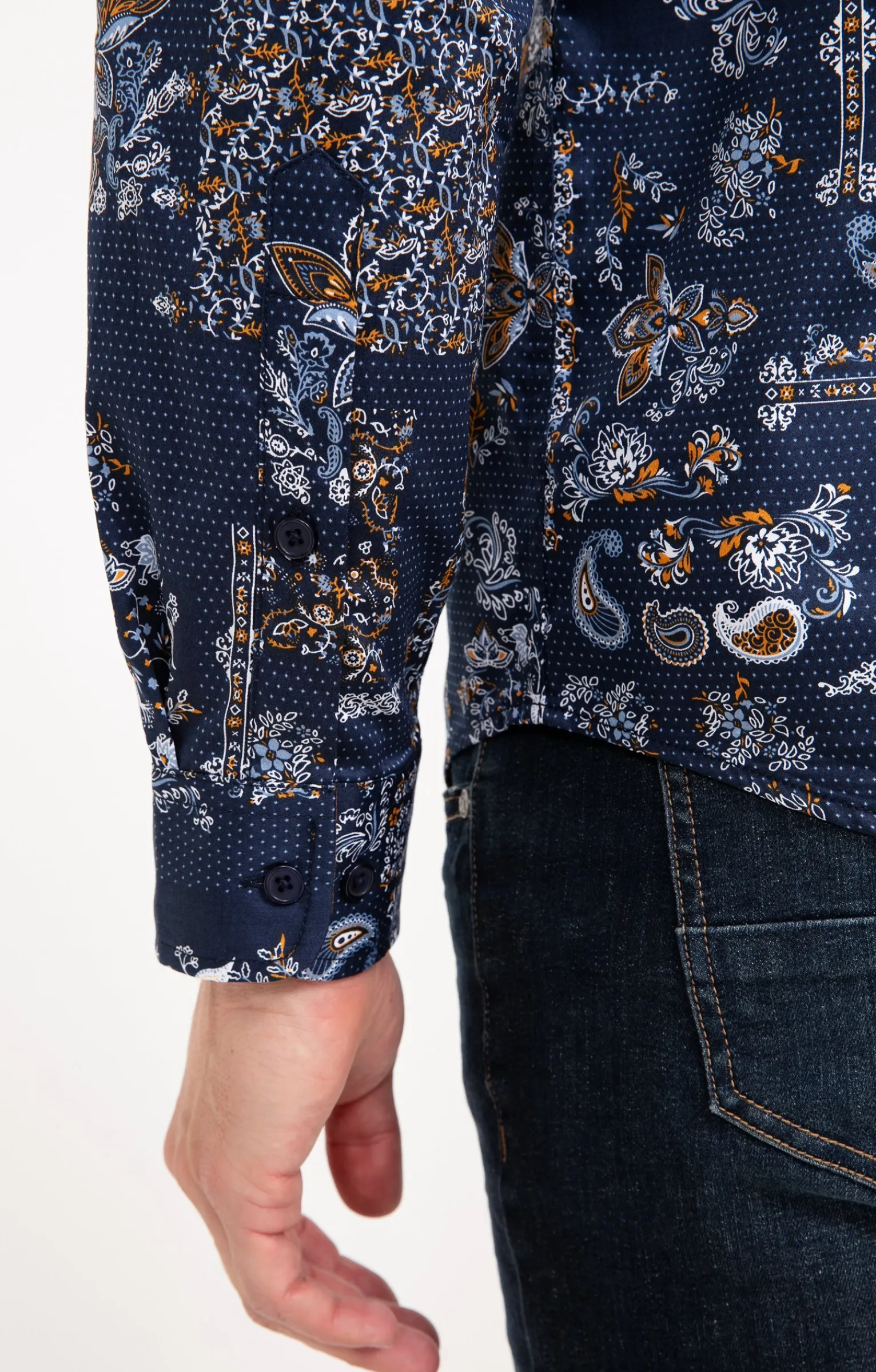 Chemises<Armand Thiery Chemise à manches longues FREAKY - Marine
