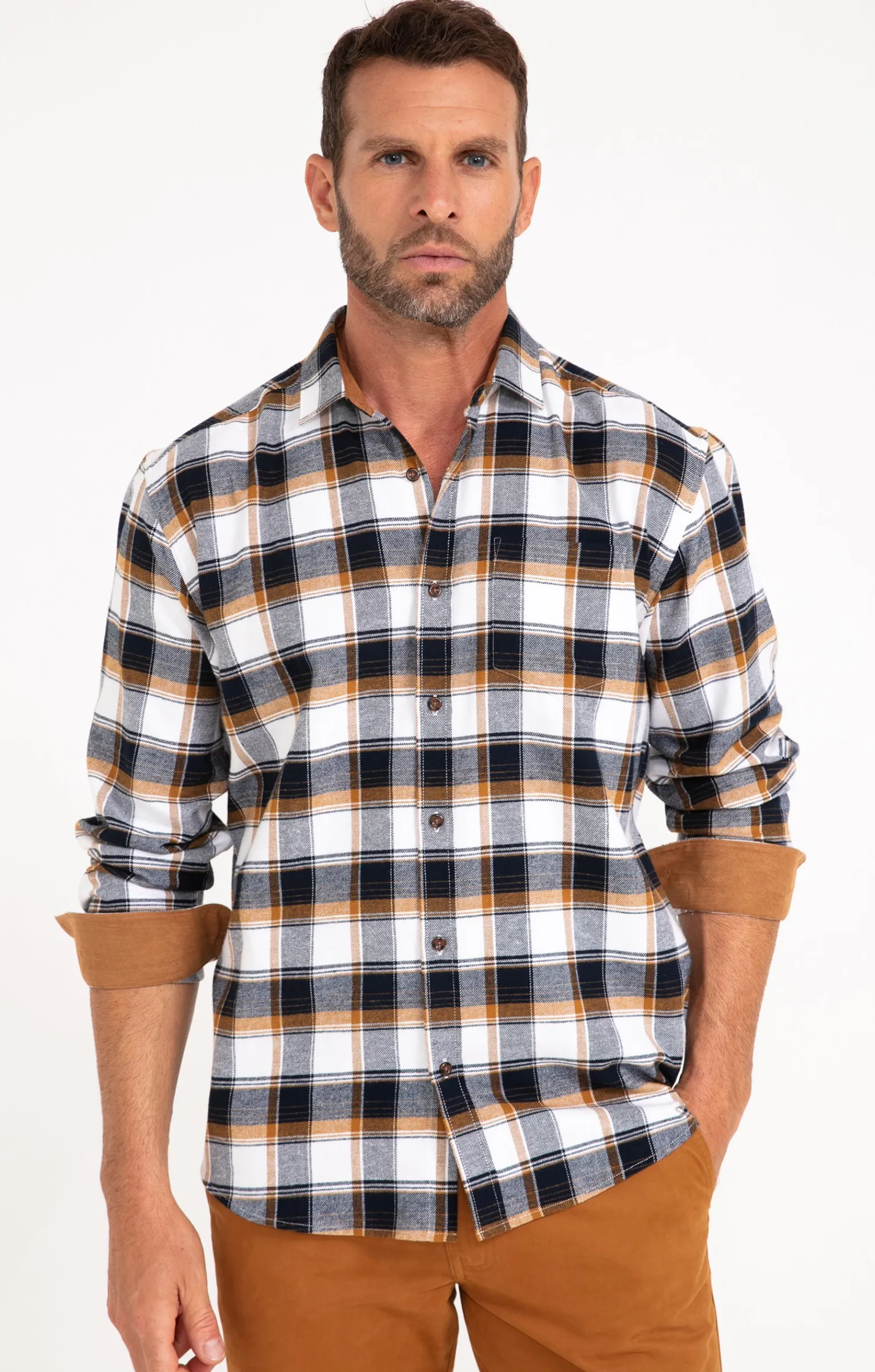 Chemises<Armand Thiery Chemise à manches longues NOVA - Bleu