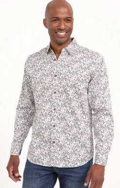 Chemises<Armand Thiery Chemise à manches longues MARCUS Gris - Grisclair