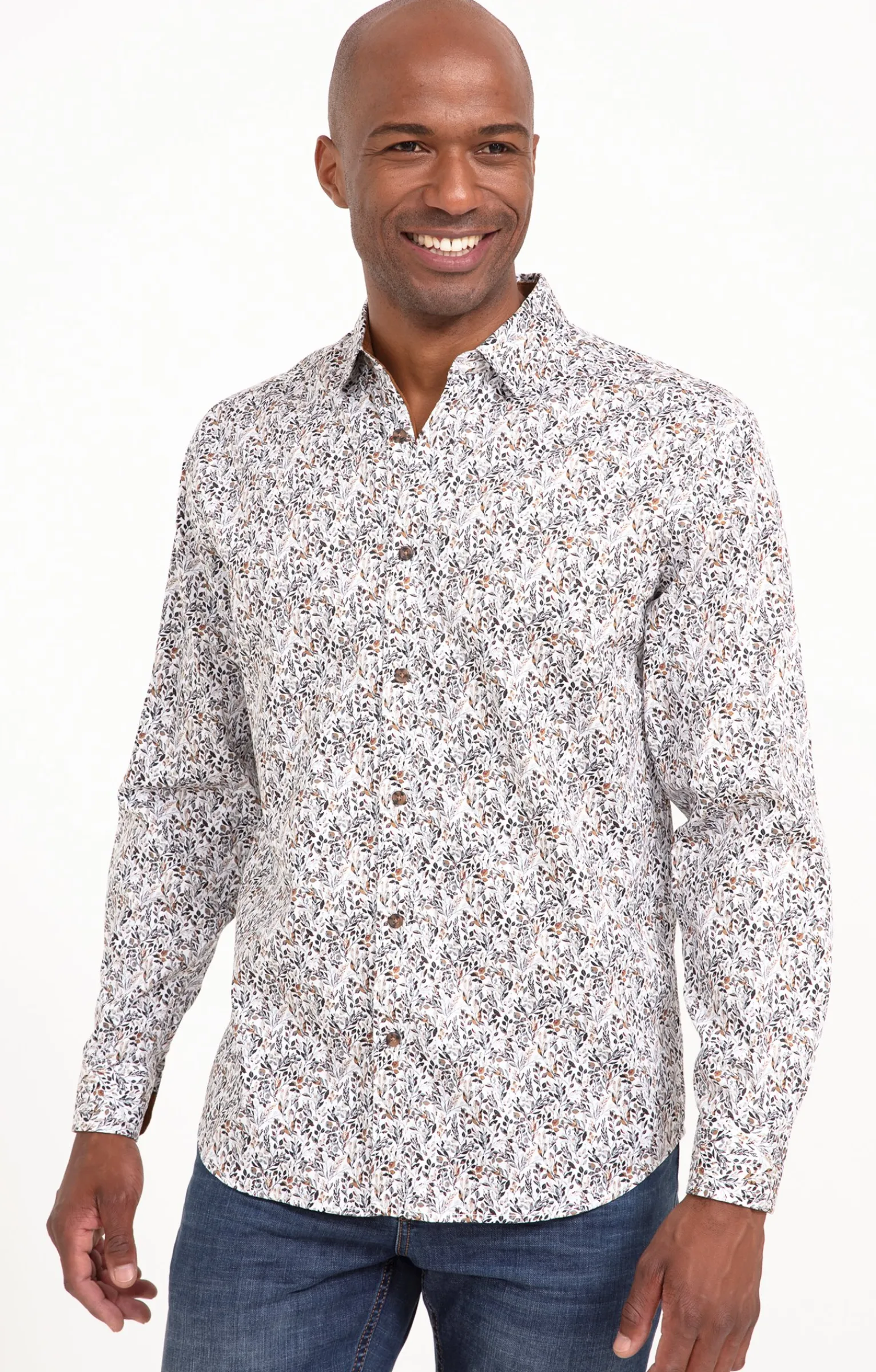Chemises<Armand Thiery Chemise à manches longues MARCUS Gris - Grisclair