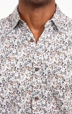 Chemises<Armand Thiery Chemise à manches longues MARCUS Gris - Grisclair