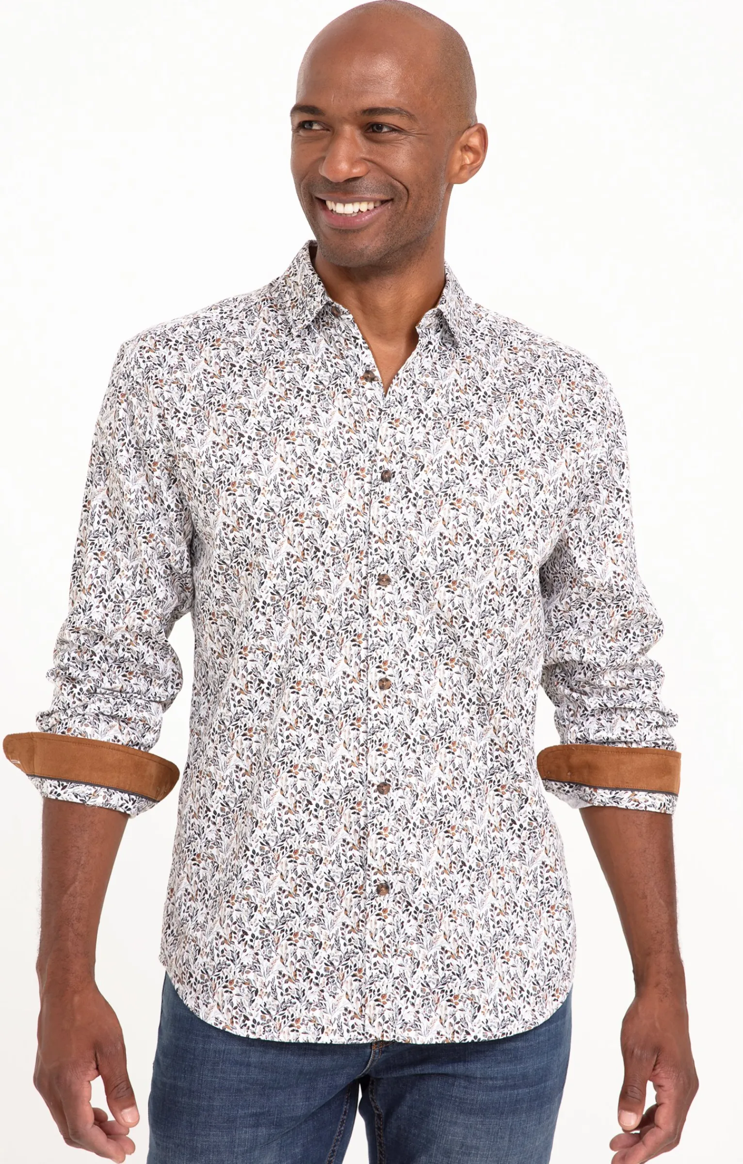 Chemises<Armand Thiery Chemise à manches longues MARCUS Gris - Grisclair
