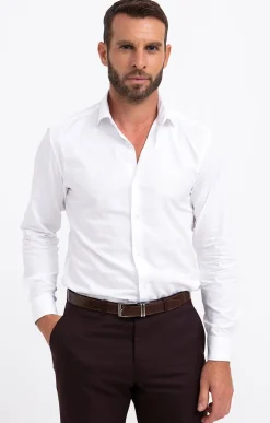 Chemises<Armand Thiery Chemise coupe ajustée Ruba - Blanc