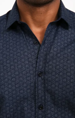 Chemises<Armand Thiery Chemise en lurex manches longues - Marine