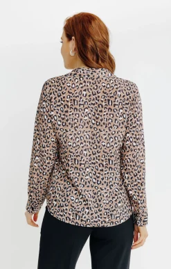 Chemisiers<Armand Thiery Chemise imprimé animalier - Camel