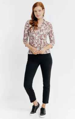Tee-shirts<Armand Thiery Chemise imprimé graphique - Beige