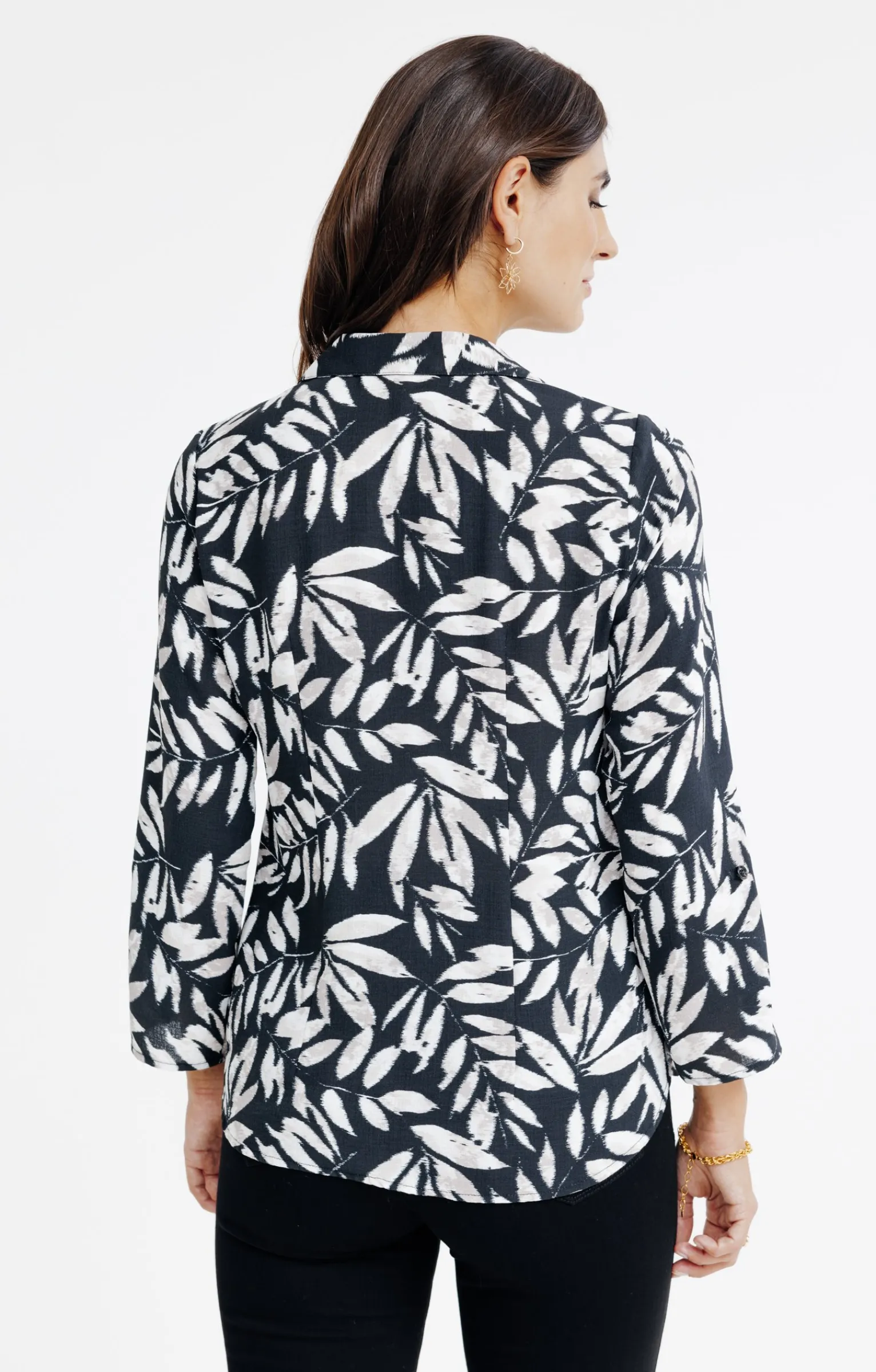 Chemisiers<Armand Thiery Chemise imprimée feuillage - Noir