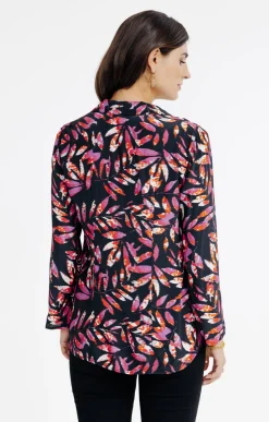 Chemisiers<Armand Thiery CHEMISE IMPRIMEE MOTIF FEUILLAGE COLORE - Noir