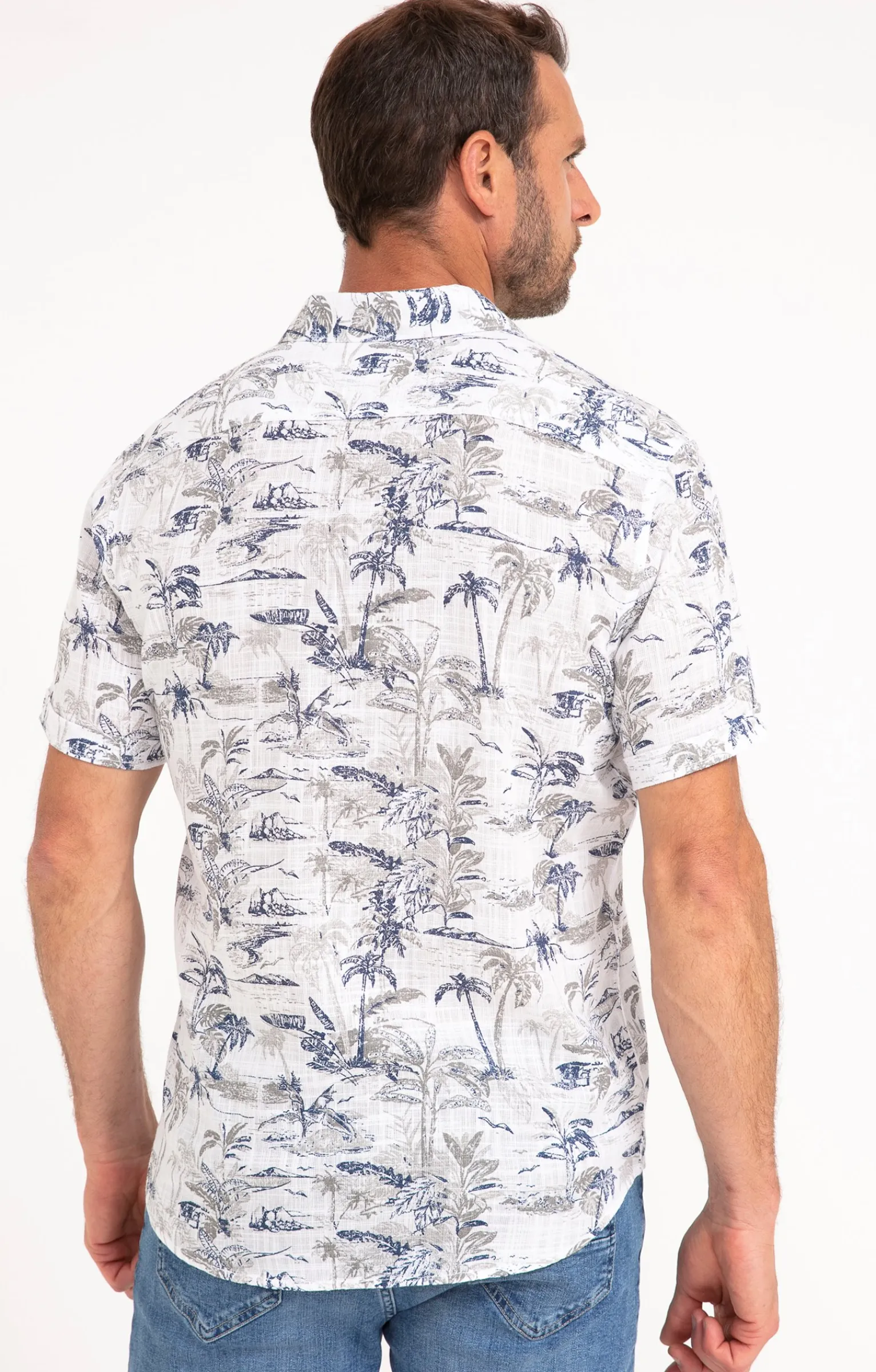 Chemises<Armand Thiery Chemise manches courtes COSTA WHITE - Blanc