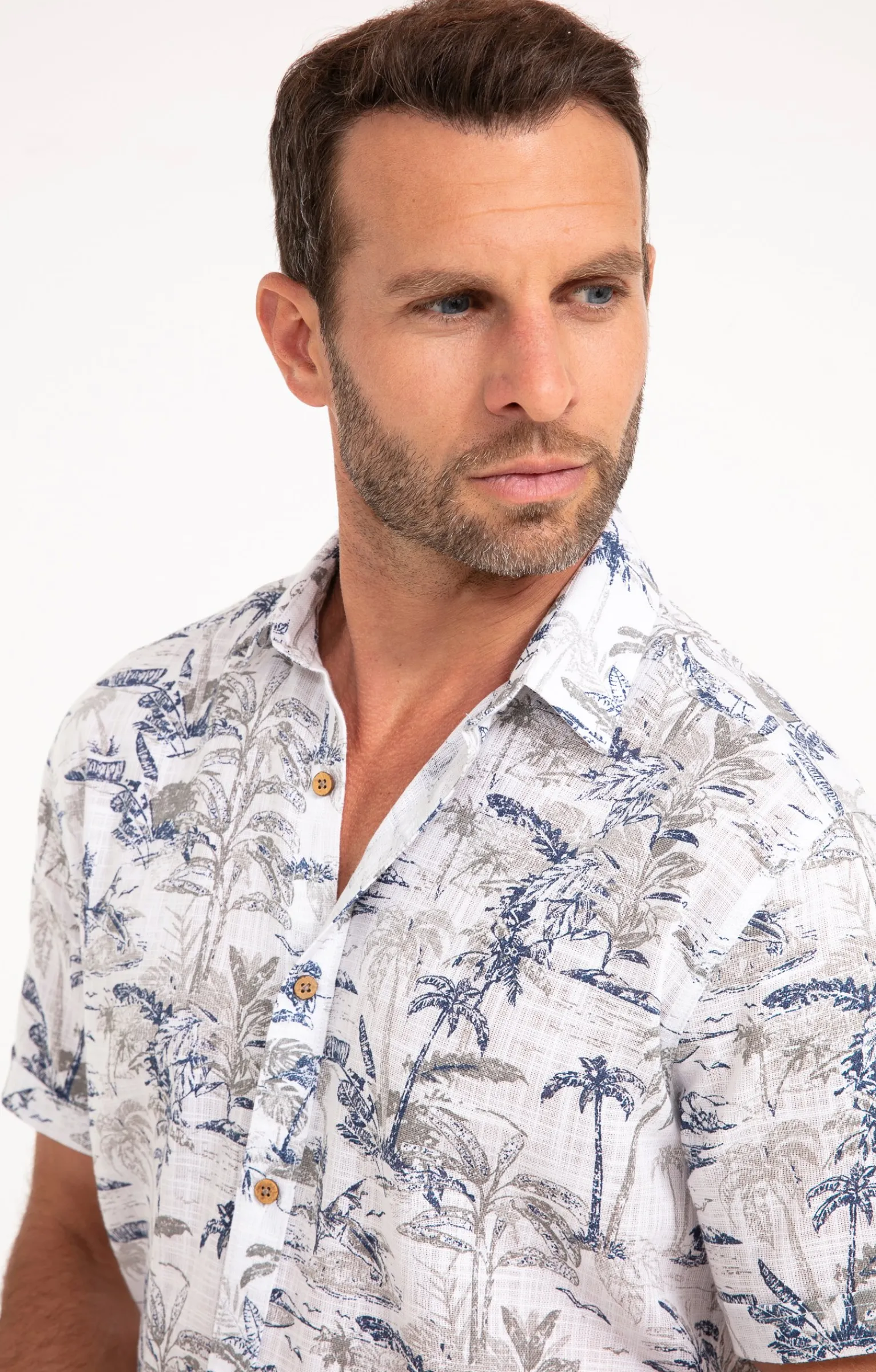 Chemises<Armand Thiery Chemise manches courtes COSTA WHITE - Blanc