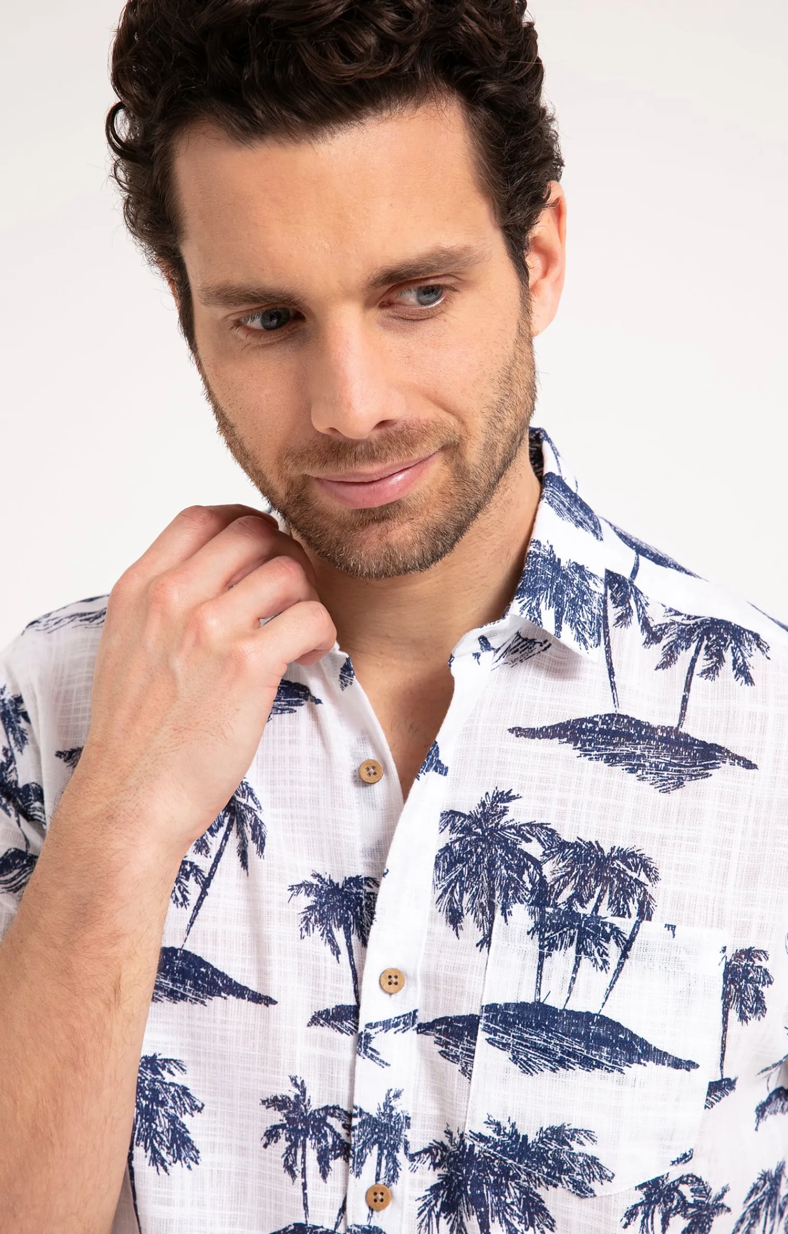 Chemises<Armand Thiery Chemise manches courtes ISLAND - Blanc