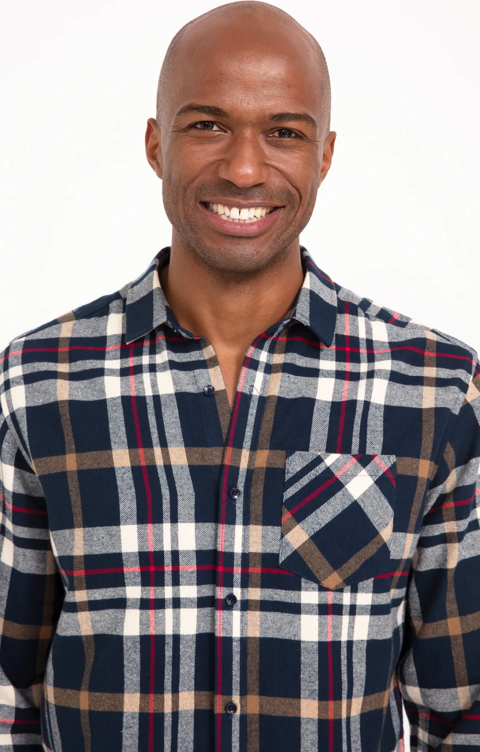 Chemises<Armand Thiery Chemise manches longues à carreaux - Marine