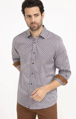 Chemises<Armand Thiery Chemise manches longues ARABESQUE - Blanc
