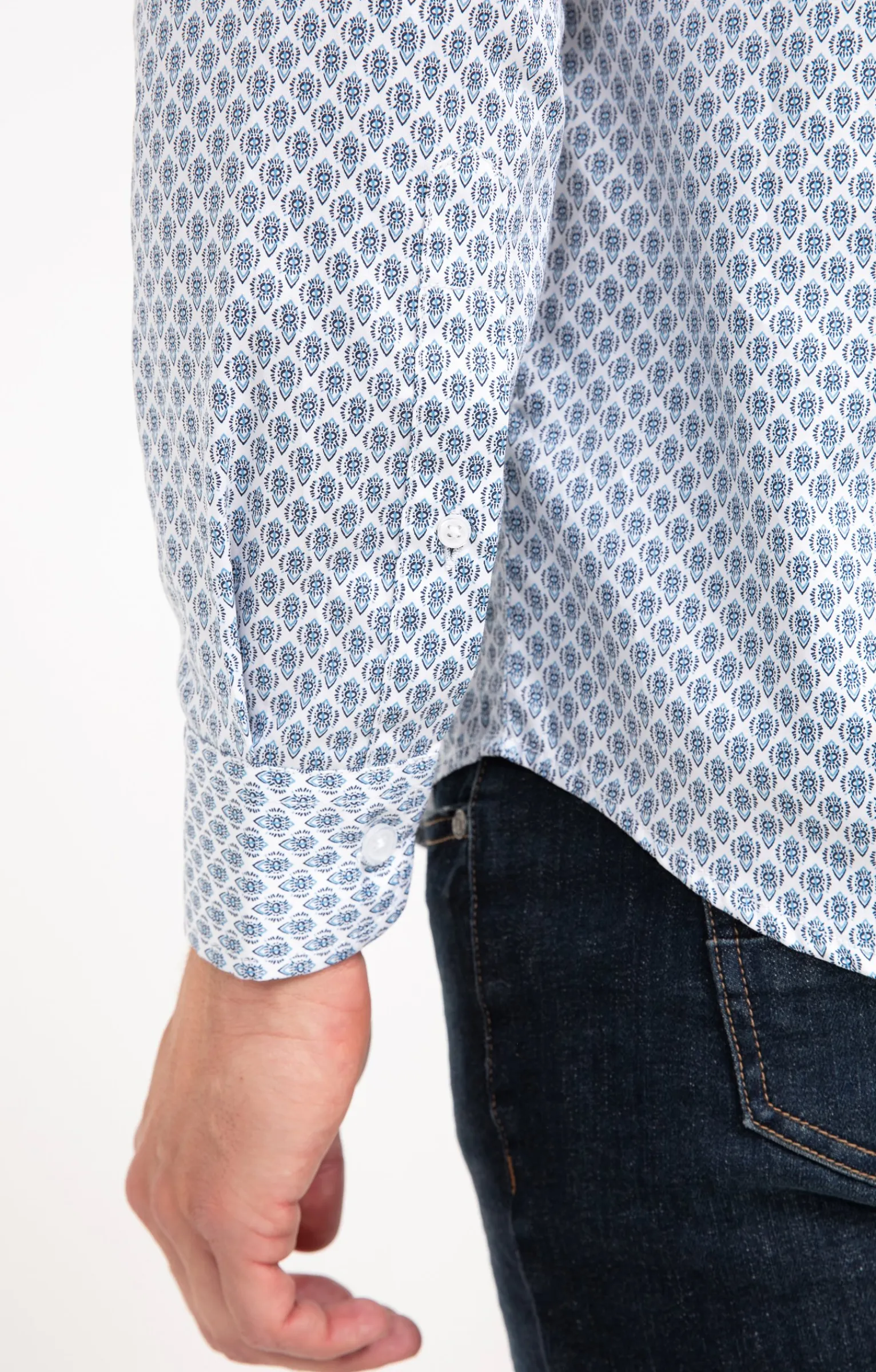Chemises<Armand Thiery Chemise manches longues BARCA - Blanc