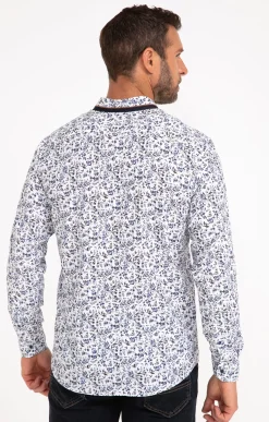 Chemises<Armand Thiery Chemise manches longues BENJI - Blanc