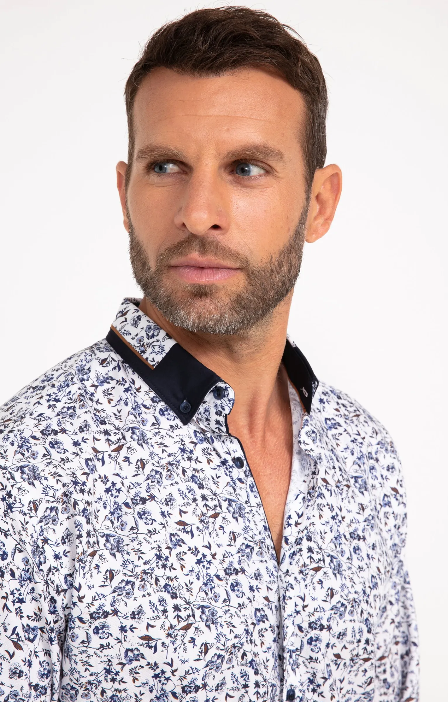 Chemises<Armand Thiery Chemise manches longues BENJI - Blanc