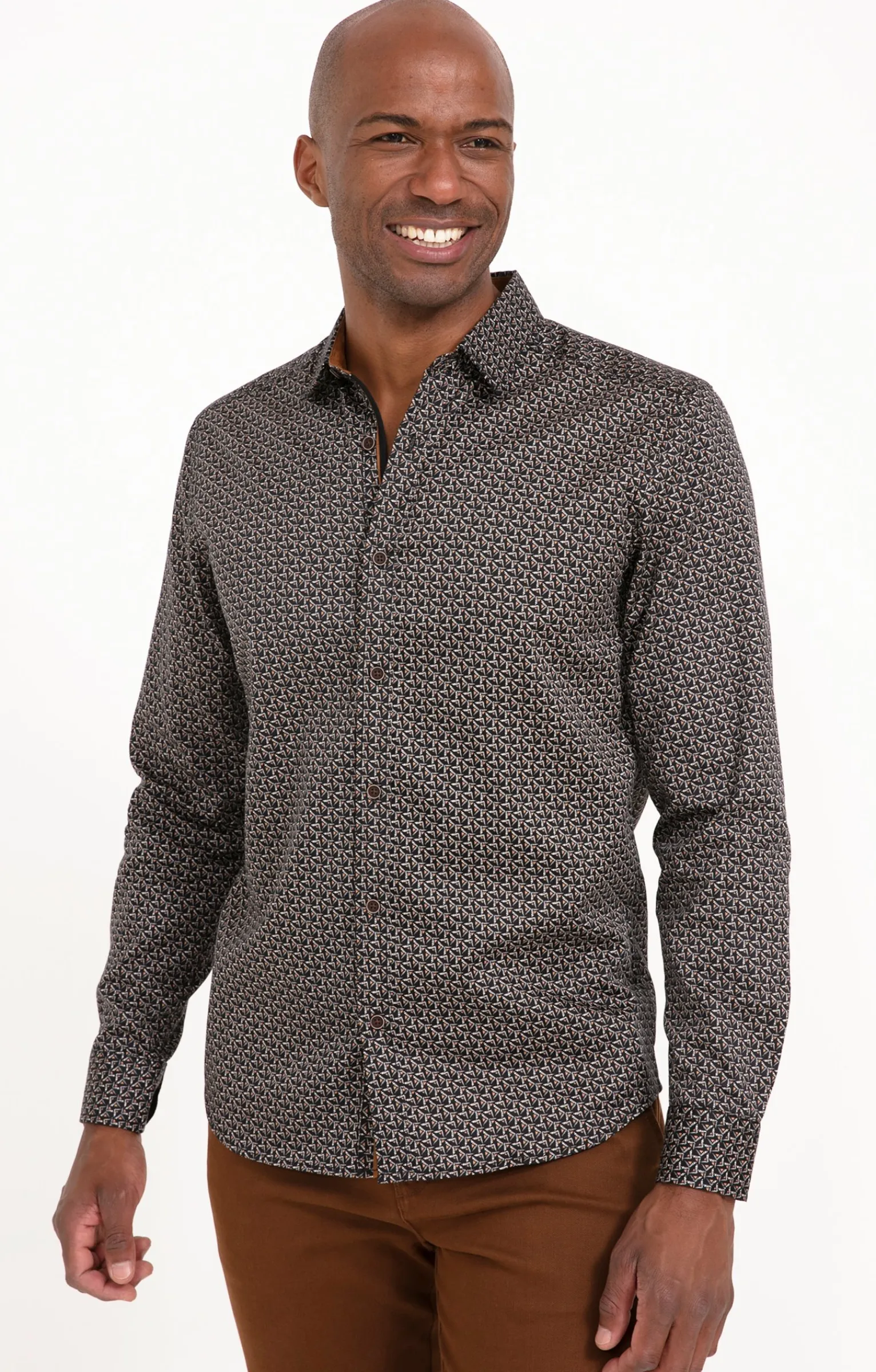 Chemises<Armand Thiery Chemise manches longues BOOMERANG - Noir