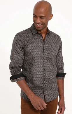 Chemises<Armand Thiery Chemise manches longues BOOMERANG - Noir
