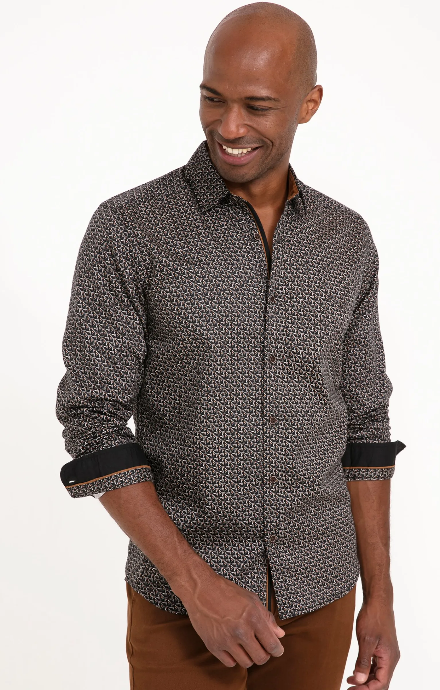 Chemises<Armand Thiery Chemise manches longues BOOMERANG - Noir