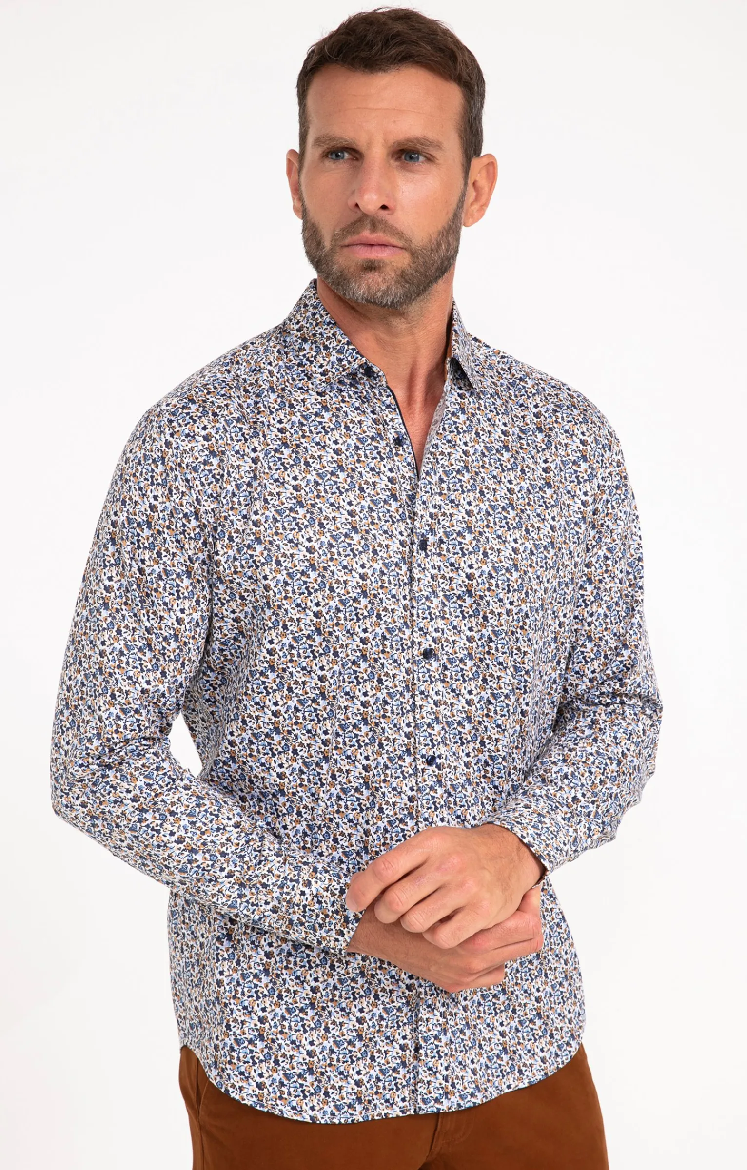 Chemises<Armand Thiery Chemise manches longues BERTHIE - Blanc