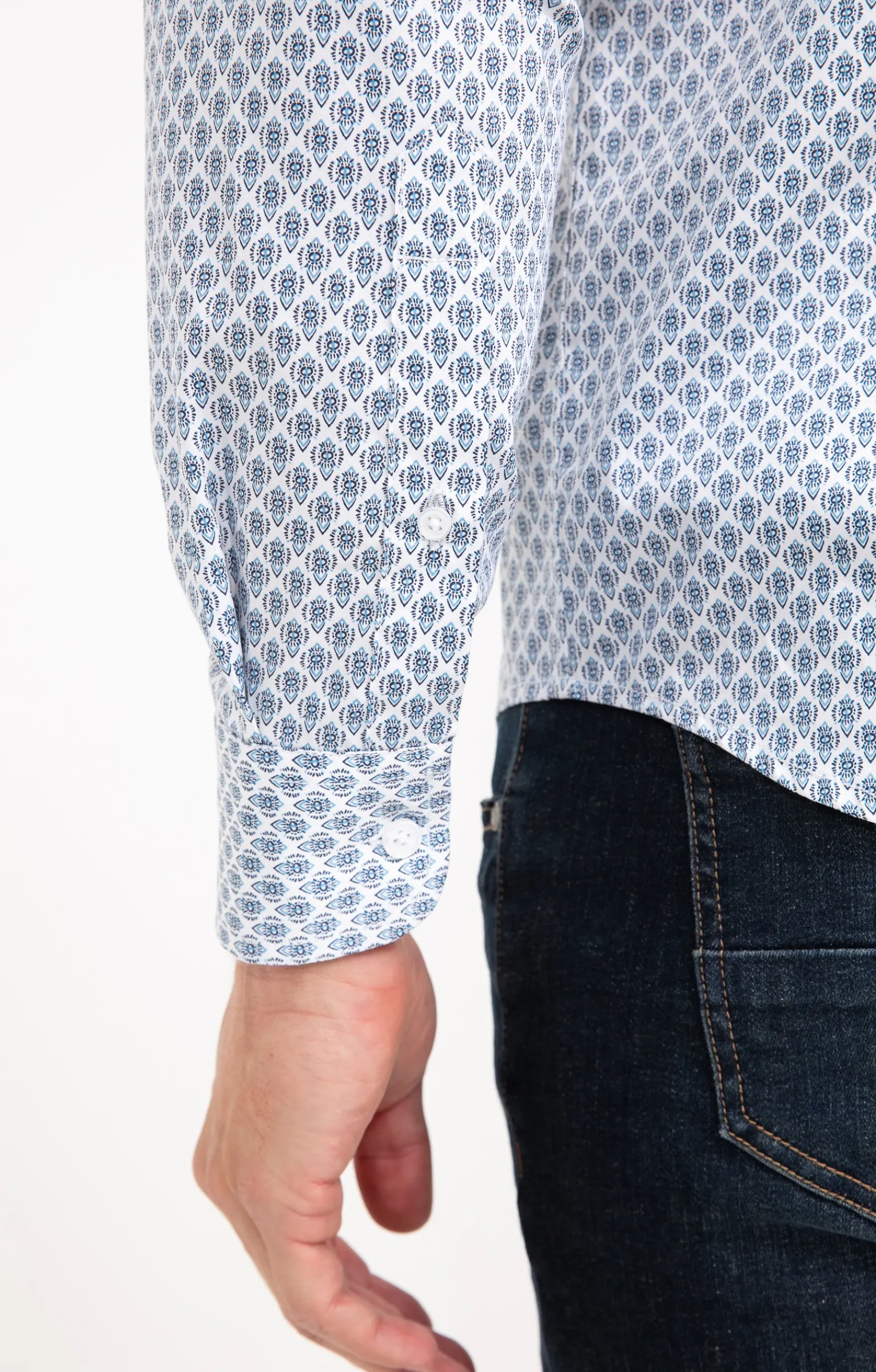 Chemises<Armand Thiery Chemise manches longues BARCA - Blanc