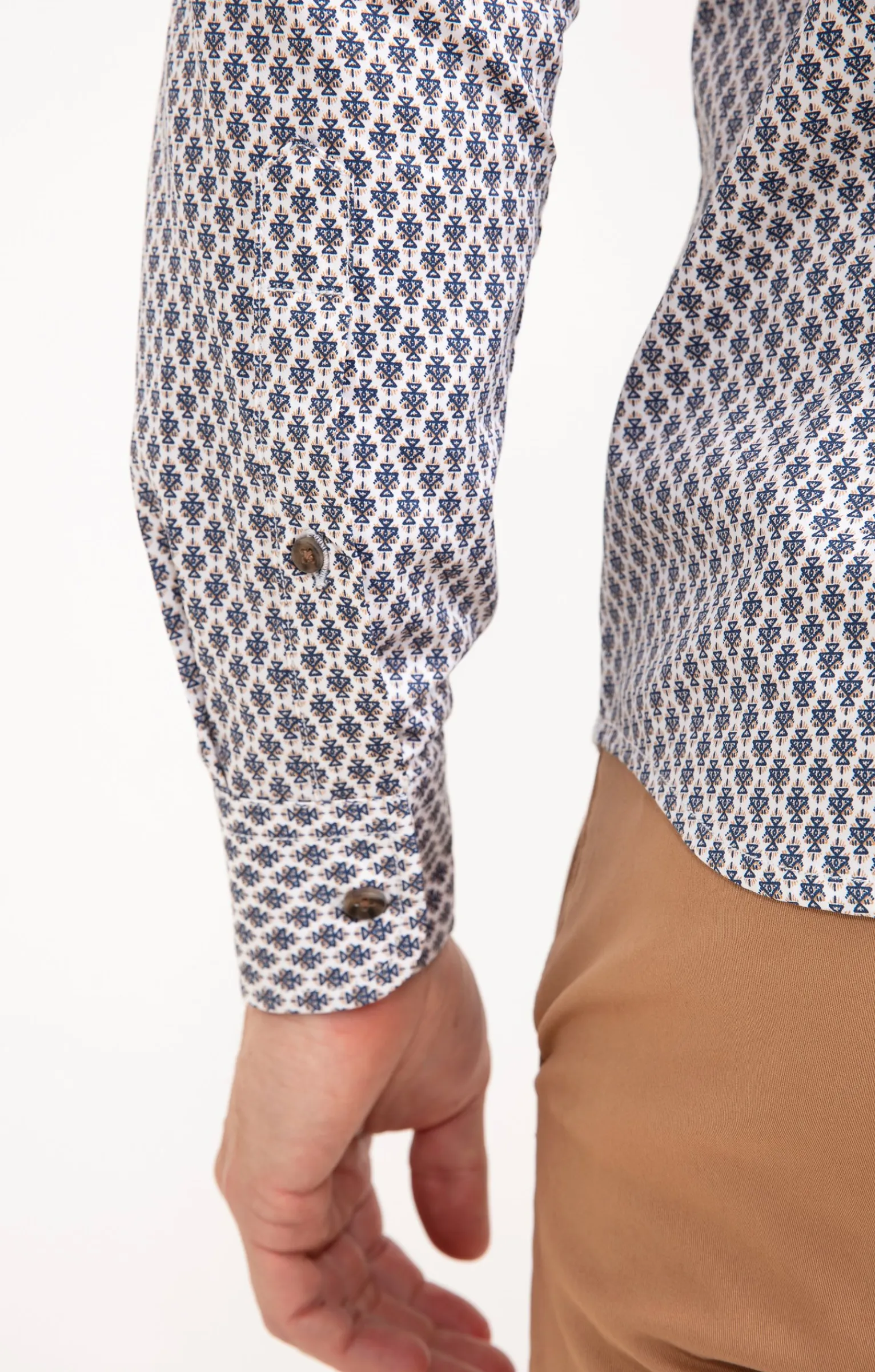Chemises<Armand Thiery Chemise manches longues BILBA - Blanc