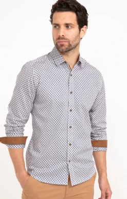 Chemises<Armand Thiery Chemise manches longues BILBA - Blanc