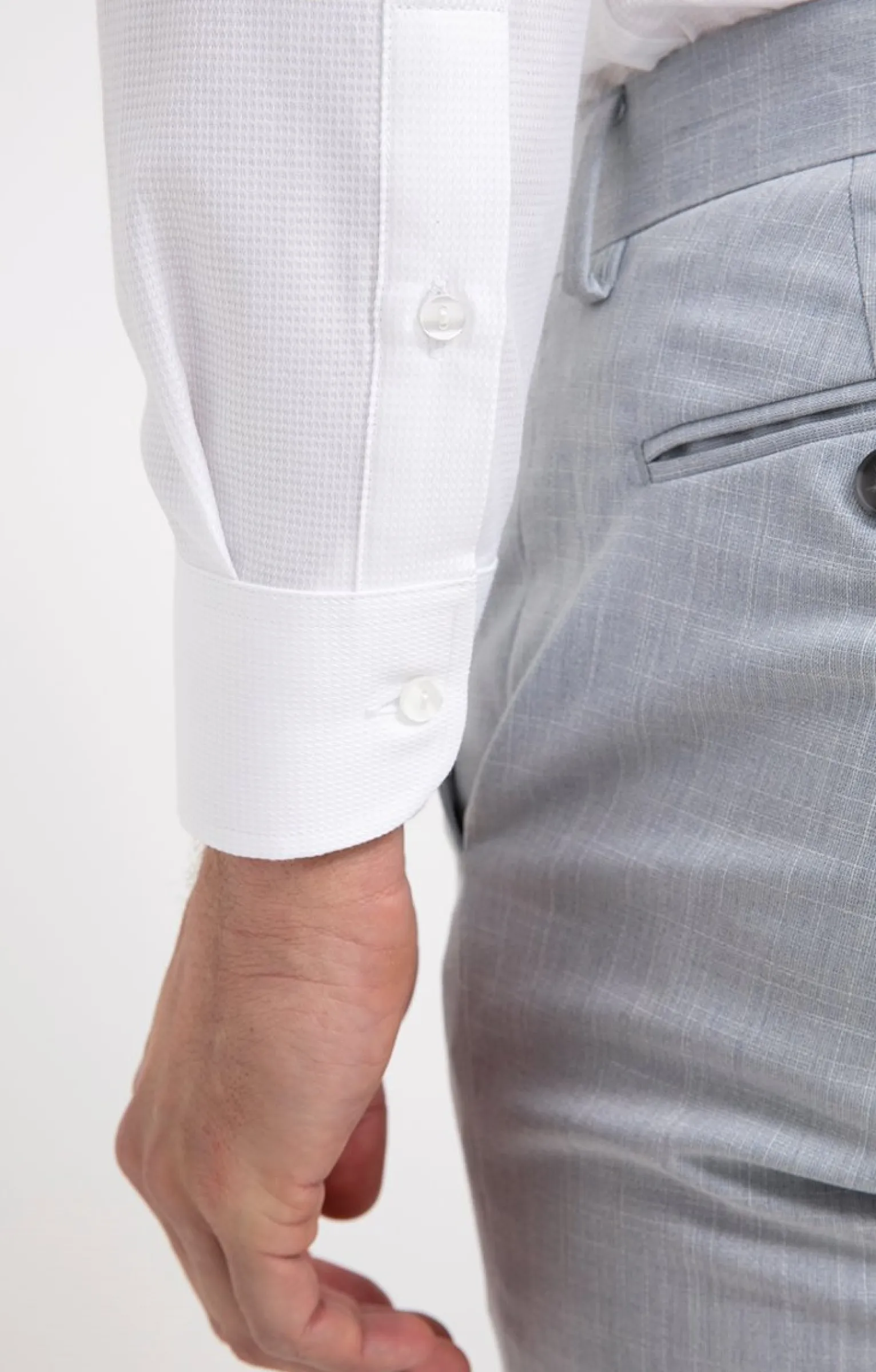 Chemises<Armand Thiery Chemise manches longues coupe regular - Blanc