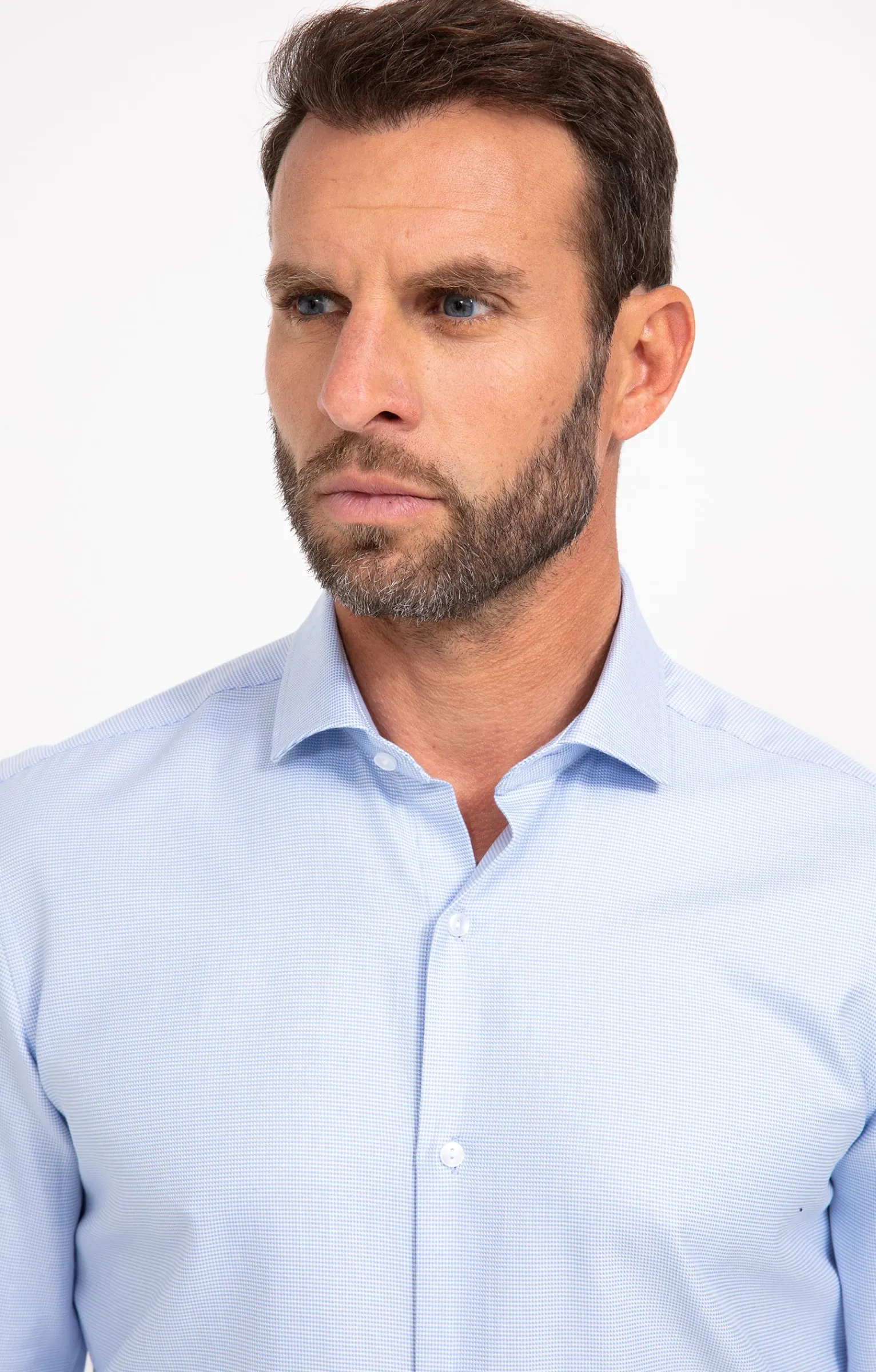 Chemises<Armand Thiery Chemise manches longues coupe ajustée - Bleuciel