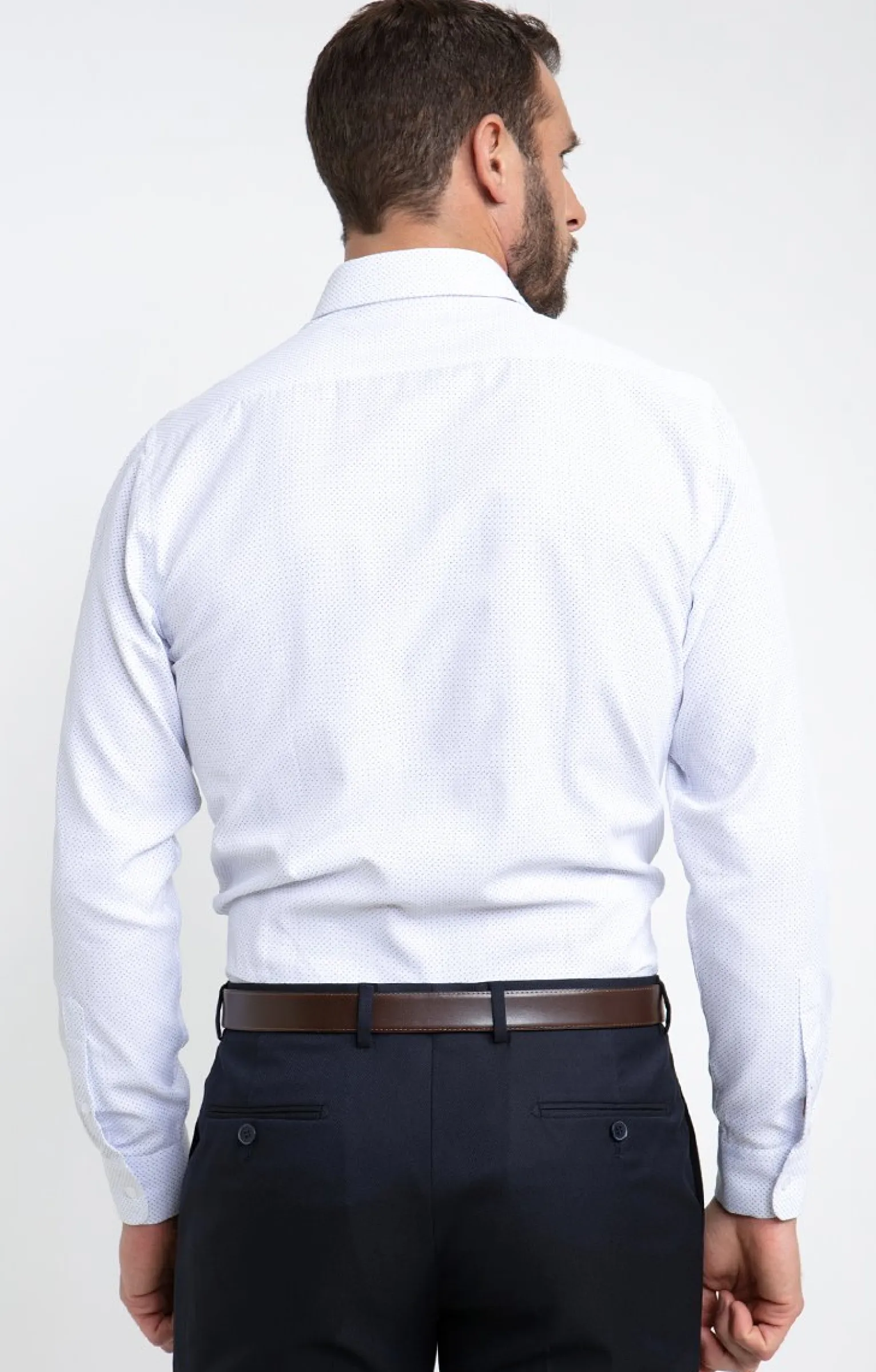 Chemises<Armand Thiery Chemise manches longues coupe regular - Blanc