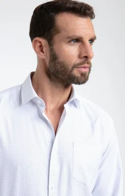 Chemises<Armand Thiery Chemise manches longues coupe regular - Blanc