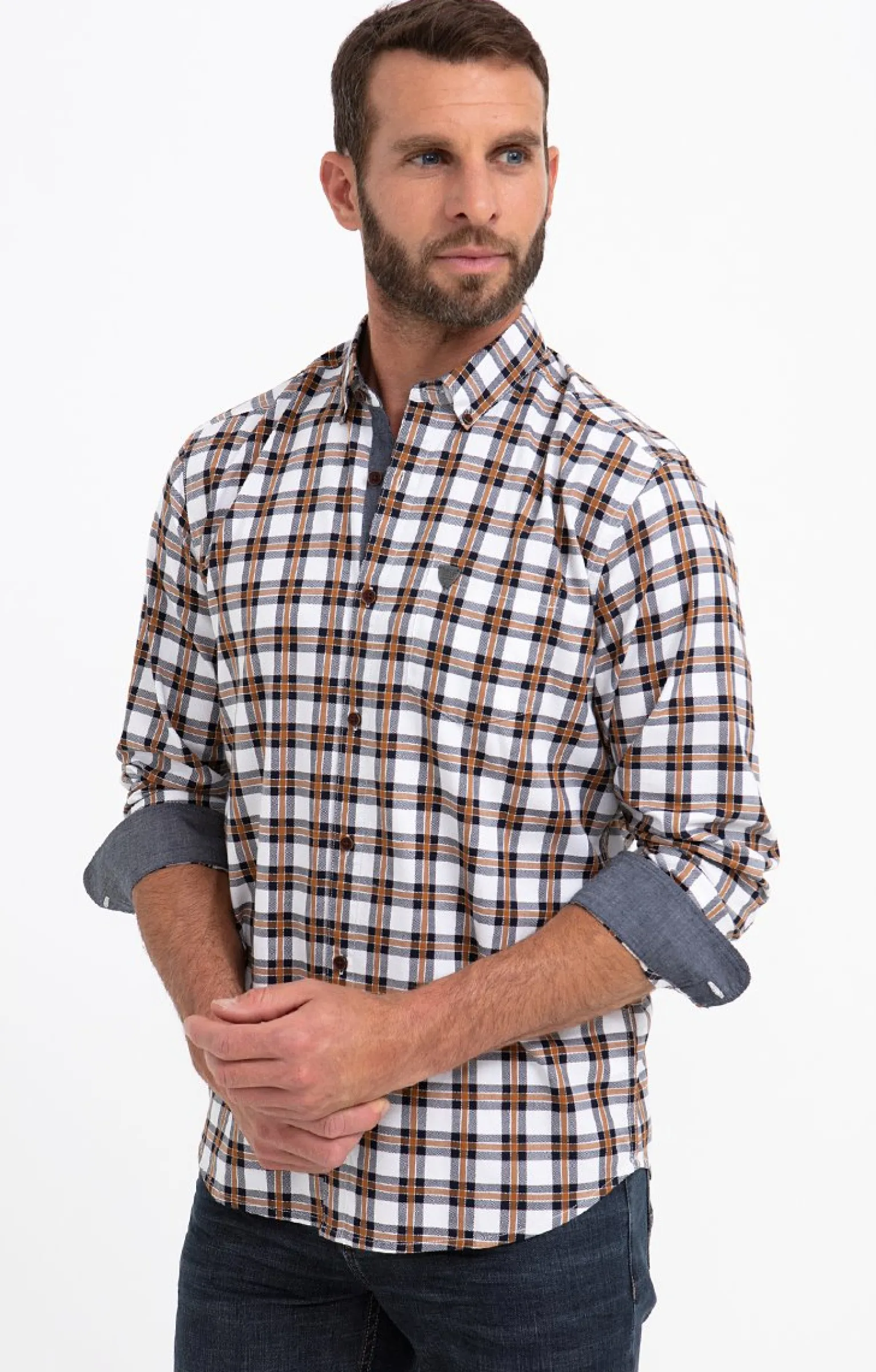 Chemises<Armand Thiery Chemise manches longues crx légers - Blanc