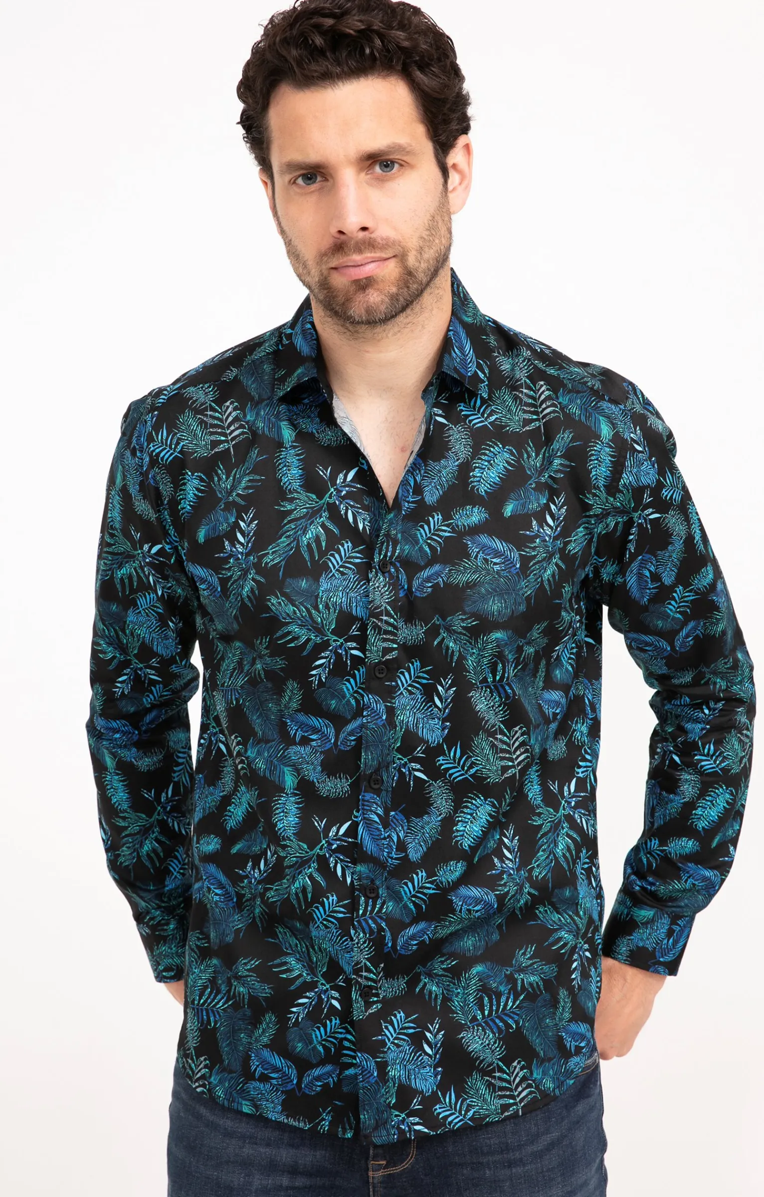 Chemises<Armand Thiery Chemise manches longues DARKOJUNG - Marine